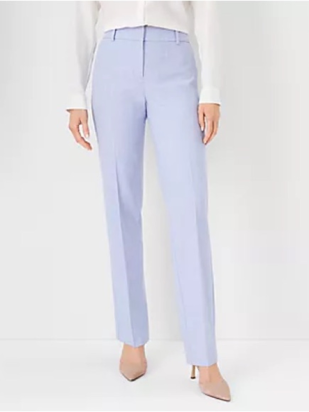 Ann Taylor Curvy Suit Pants in Cross Weave